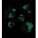 Oakie Doakie Dice RPG Set Glow in the Dark - Biohazard (7)