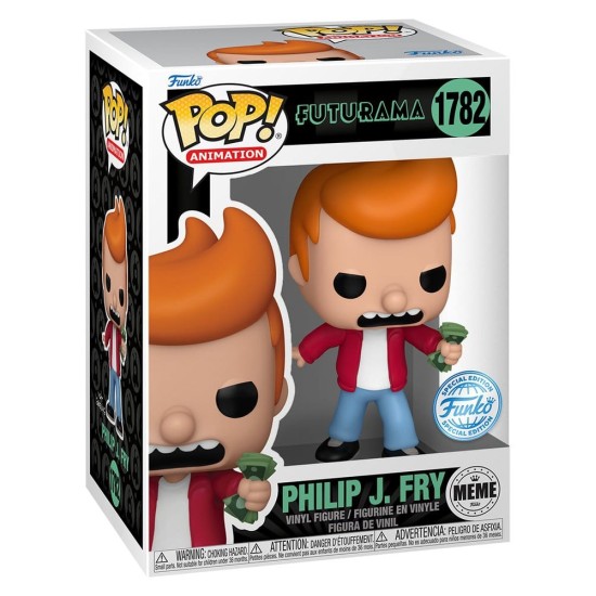 Futurama POP! Animation Vinyl Figure Philip J. Fry (Take My Money Meme) Exclusive Edition 9 cm