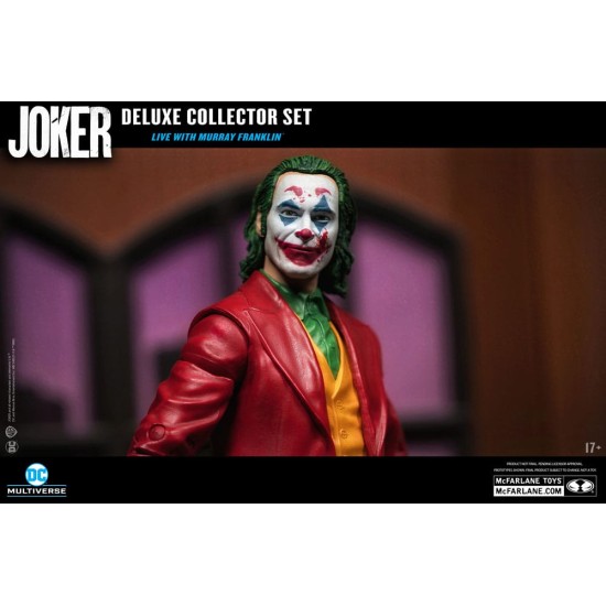 Joker DC Multiverse (Joker Movie) Deluxe Colllector Action Figure The Joker (Live with Murray Franklin) Limited Edition 18 cm