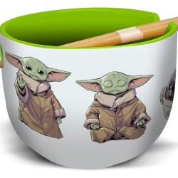 Star Wars: The Mandalorian Ramen Bowl with Chopsticks Grogu