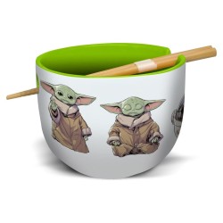 Star Wars: The Mandalorian Ramen Bowl with Chopsticks Grogu