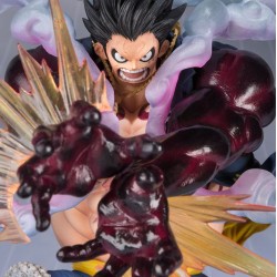 One Piece FiguartsZERO PVC Statue Monkey D. Luffy Gear 4 Leo Bazooka Reissue 18 cm