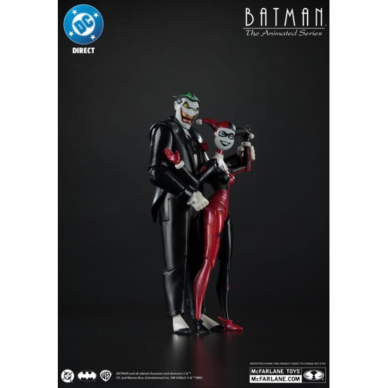 Batman: The Animated Series DC Direct Action Figures Harley Quinn & The Joker (Mad Love) (Gold Label) 18 cm