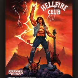 Stranger Things 4 3D Lenticular Poster Hellfire Tribute