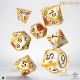 The Lord of the Rings Full Art Dice Set of 7 Ring-bearers (Whitefire Radiance)