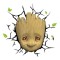 Marvel 3D LED Light Baby Groot Face 3D