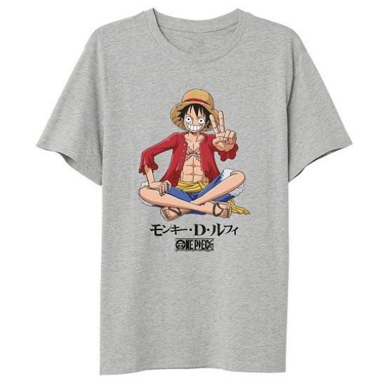 One Piece T-Shirt Luffy Sitting
