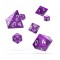 Oakie Doakie Dice RPG Set Speckled - Purple