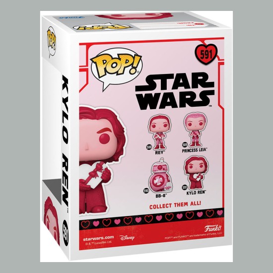 Star Wars Valentines POP! Star Wars Vinyl Figure Kylo Ren 9 cm