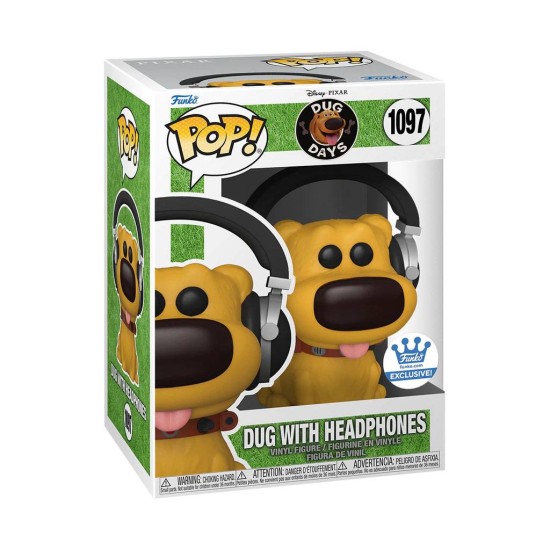 Funko Pop! Disney: Dug-Days - Dug with Headphones 1097 Special Edition (Funko-Shop Exclusive)
