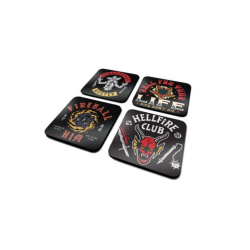 Stranger Things 4 Coaster 4-Pack Hellfire Club