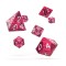 Oakie Doakie Dice RPG Set Speckled - pink