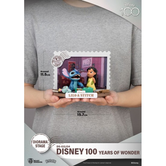 Disney 100 Years of Wonder D-Stage PVC Diorama Lilo & Stitch 10 cm