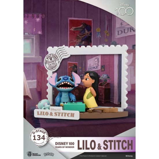 Disney 100 Years of Wonder D-Stage PVC Diorama Lilo & Stitch 10 cm