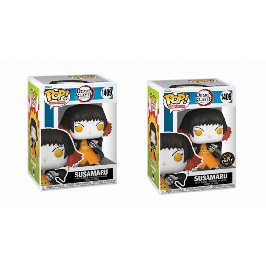 Funko Pop! Animation: Demon Slayer - Susamaru & Chase 1409 Bundle of 2