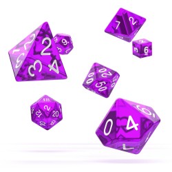 Oakie Doakie Dice RPG Set Translucent - Purple (7)